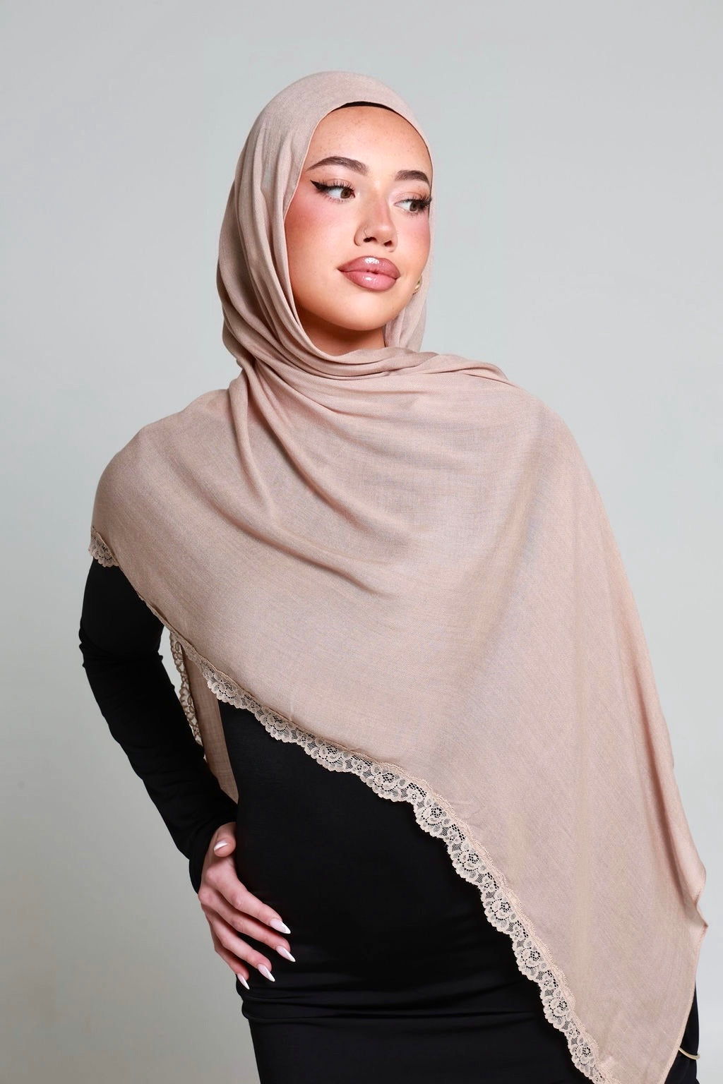 Swan Single Lace Hijab