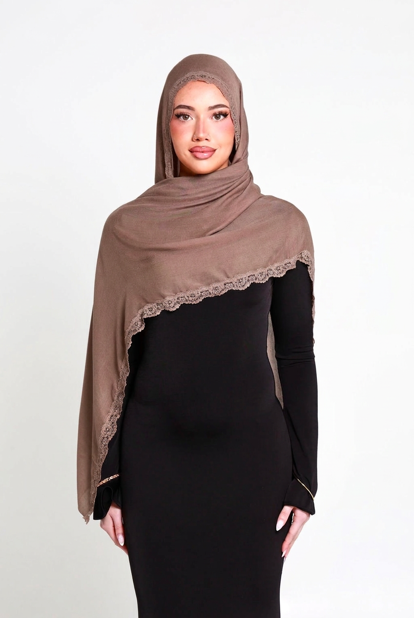 Mochette Double Lace Hijab