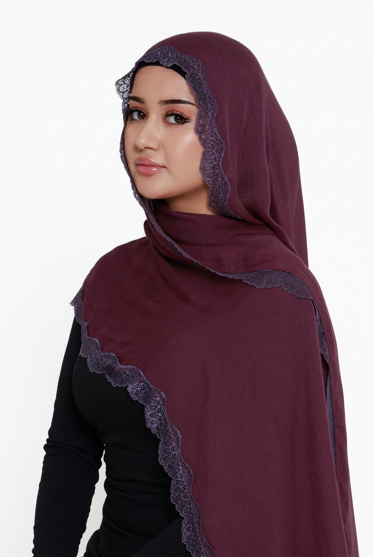 Violette Double Lace Hijab